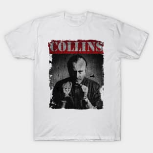 TEXTURE ART - Phil Collins Potrait roma T-Shirt